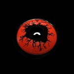Halloween Scary Blood Eyes Red Colored Contact Lenses