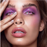 Cosplay Powdery Violet Block Pink Colored Contact Lenses