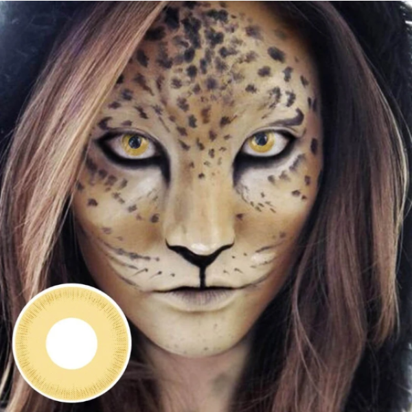 Cosplay Avatar yellow Colored Contact Lenses