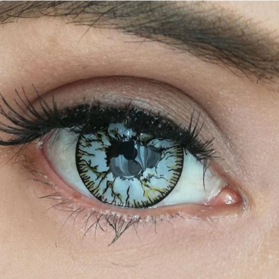 Cosplay Grey crack Gray  Colored Contact Lenses