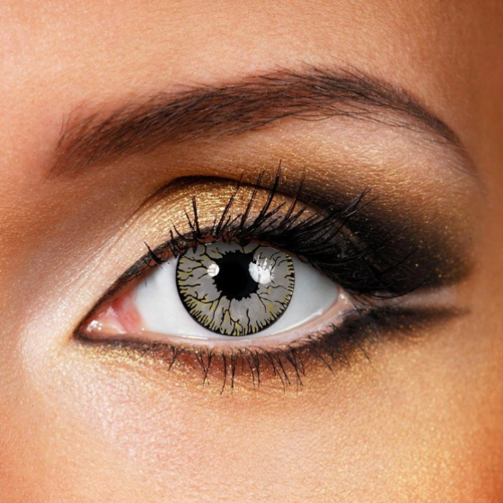 Cosplay Grey crack Gray  Colored Contact Lenses