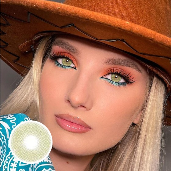 Matte Green Colored Contact Lenses