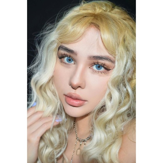 Love Story Martini Blue Prescription Colored Contact Lenses