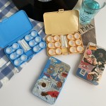 American Retro Young Girl Colored Contact Lens Case