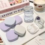 Like Fish Solid Color Portable Colored Contact Lens Case