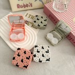 Floral Bow Cat-Shaped Colored Contact Lens Case
