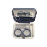 Romantic Ice Blue Roses Colored Contact Lens Case