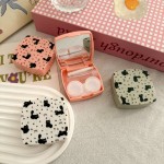 Floral Bow Cat-Shaped Colored Contact Lens Case