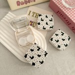 Floral Bow Cat-Shaped Colored Contact Lens Case