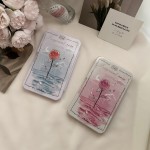 Vintage Fantasy Rose Colored Contact Lens Case