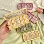 Crushed Tulips Colored Contact Lens Case