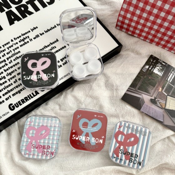 Super Bow Colored Contact Lens Case