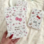 Pastel Bow Lop Ear Bunny Diary Colored Contact Lens Case