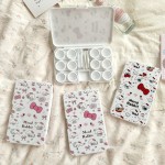 Pastel Bow Lop Ear Bunny Diary Colored Contact Lens Case