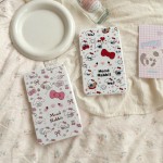Pastel Bow Lop Ear Bunny Diary Colored Contact Lens Case