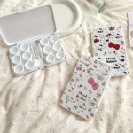 Pastel Bow Lop Ear Bunny Diary Colored Contact Lens Case
