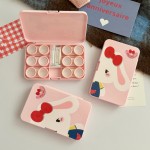 Lop Ear Bow Bunny Colored Contact Lens Case