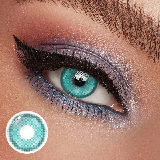 Cosplay Fairy Mint Green Colored Contact Lenses