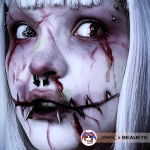Cosplay Devil Date Eyes Black Colored Contact Lenses