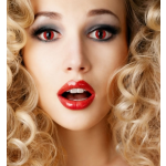 Cosplay Cat Eyes Red Colored Contact Lenses