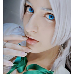 Halloween Blueout Prescription Colored Contact Lenses