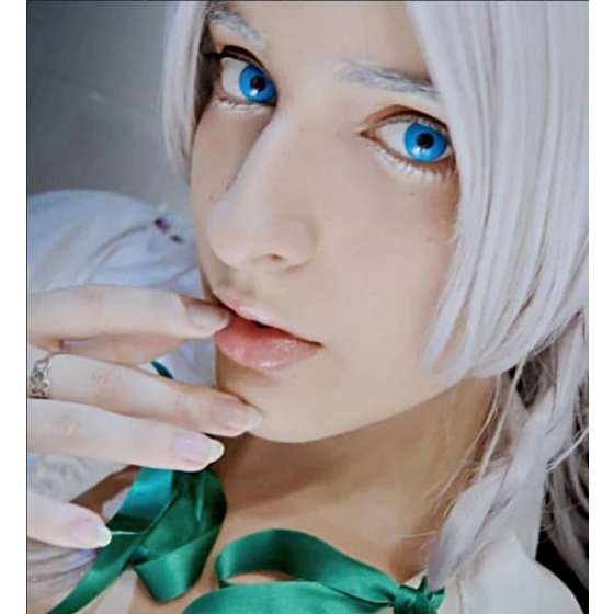 Halloween Blueout Prescription Colored Contact Lenses