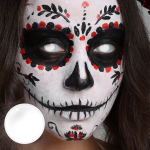 Halloween White out Colored Contact Lenses
