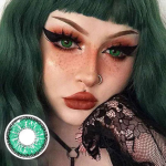 Cosplay ICE Green Prescription Colored Contact Lenses