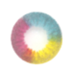 Halloween Rainbow Multi Rainbow Colored Contact Lenses