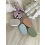Cream Colored Contact Lens Case