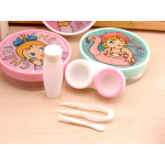 Cute Girl Multicolor Colored Contact Lens Case