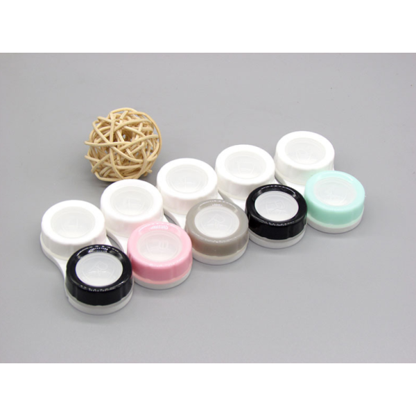 Double Color Transparent Multicolor Colored Contact Lens Case