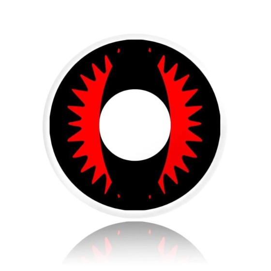 Cosplay Wild Cat Eye Red Colored Contact Lenses