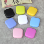 Lovely square portable Multicolor Colored Contact Lens Case