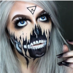 Cosplay Cat Eye Blue Colored Contact Lenses