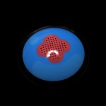 Cosplay Genshin Impact Hibana Blue Colored Contact Lenses