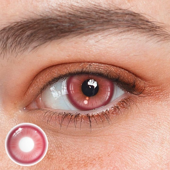 Cosplay Fairy Red Colored Contact Lenses
