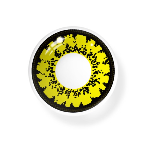 Cosplay Queen Yellow Prescription Colored Contact Lenses