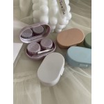 Cream Colored Contact Lens Case