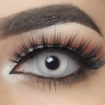 Halloween Whiteout Prescription Colored Contact Lenses