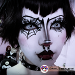 Halloween SpiderWeb White Colored Contact Lenses
