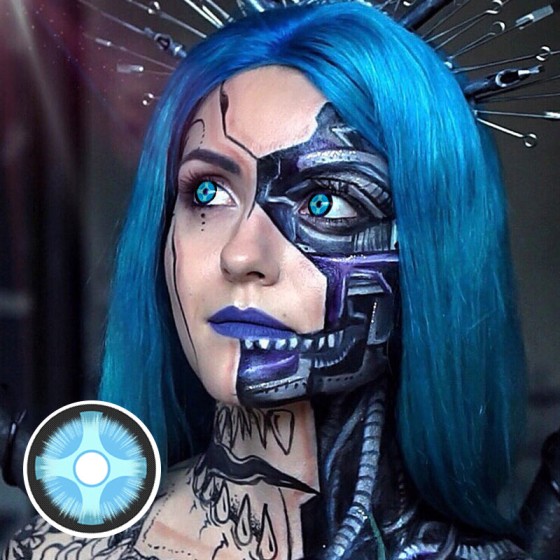 Cosplay Decim-Eye Blue Colored Contact Lenses