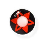 Cosplay NARUTO Uchiha Sasuke Shalingan Red Prescription Colored Contact Lenses