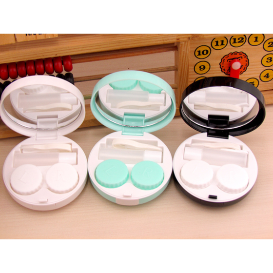 Marble Multicolor Colored Contact Lens Case