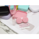Square Frosting Multicolor Colored Contact Lens Case