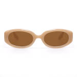 Rebecca Retro Round Brown Sunglasses