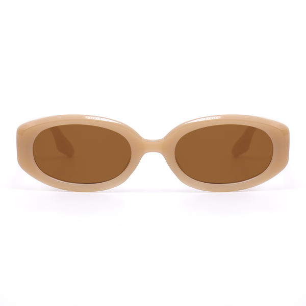 Rebecca Retro Round Brown Sunglasses