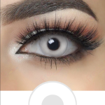 Halloween Whiteout Prescription Colored Contact Lenses