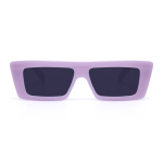 Yolanda Rectangle Purple Sunglasses