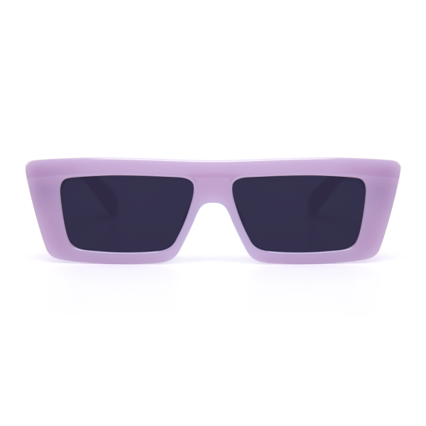 Yolanda Rectangle Purple Sunglasses